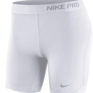 white nike bike shorts